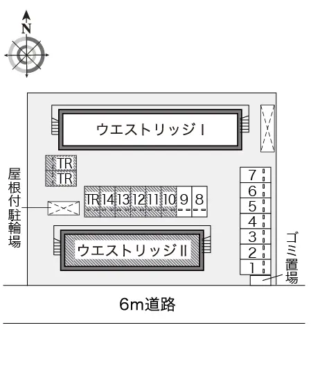 ★手数料０円★立川市錦町　月極駐車場（LP）